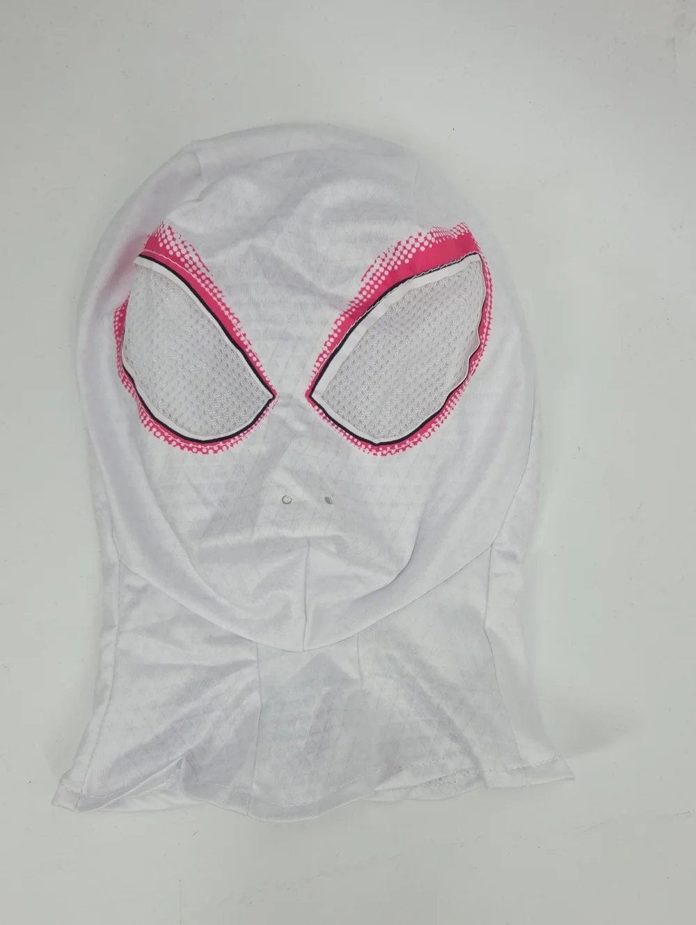 Spider Gwen Kids Superhero Hooded Jumpsuit in White, Black and Pink Size L